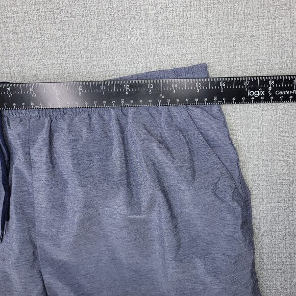 Nike Court Men Shorts Large Drawstring Elastic Waist Pockets Unlined Blue - Picture 6 of 10